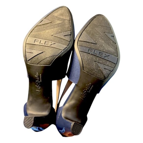 Women's Life Stride Giovanna Navy Blue Heels Pumps Almond Toe Comfort Size 7.5 - Picture 7 of 9